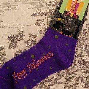 NWT Happy Halloween Socks 9-11